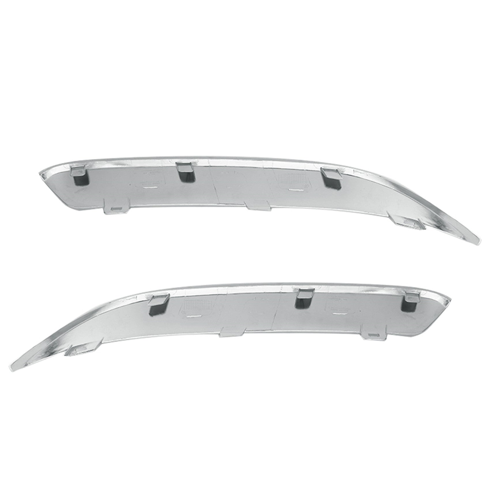 TOPPARTZ Front Bumper Molding Chrome Trim Set L and R Replacement for 2005-2010 Chrysler 300 5.7L Engine Chrome Plastic 4805939AA, 4805938AA