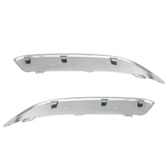 TOPPARTZ Front Bumper Molding Chrome Trim Set L and R Replacement for 2005-2010 Chrysler 300 5.7L Engine Chrome Plastic 4805939AA, 4805938AA