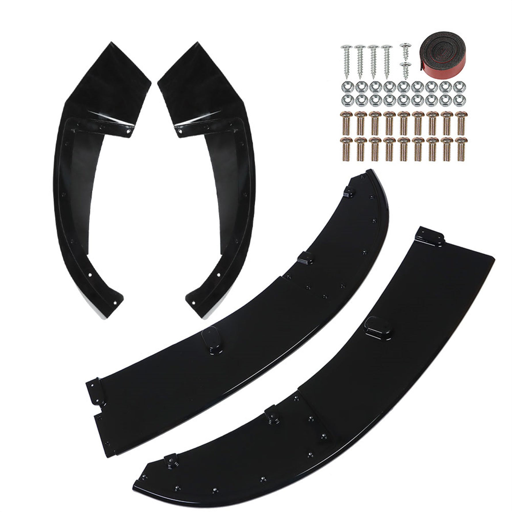 TOPPARTZ Front Glossy Black Bumper Lip Splitter Spoiler Replacement for 2014-2020 F32 F33 F36 4 Series with M Sport Bumper only
