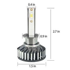 TOPPARTZ H1 LED Fog Light Bulbs 6500K 8000LM 55W Bright Fog Light LED Conversion Kit, Pack of 2