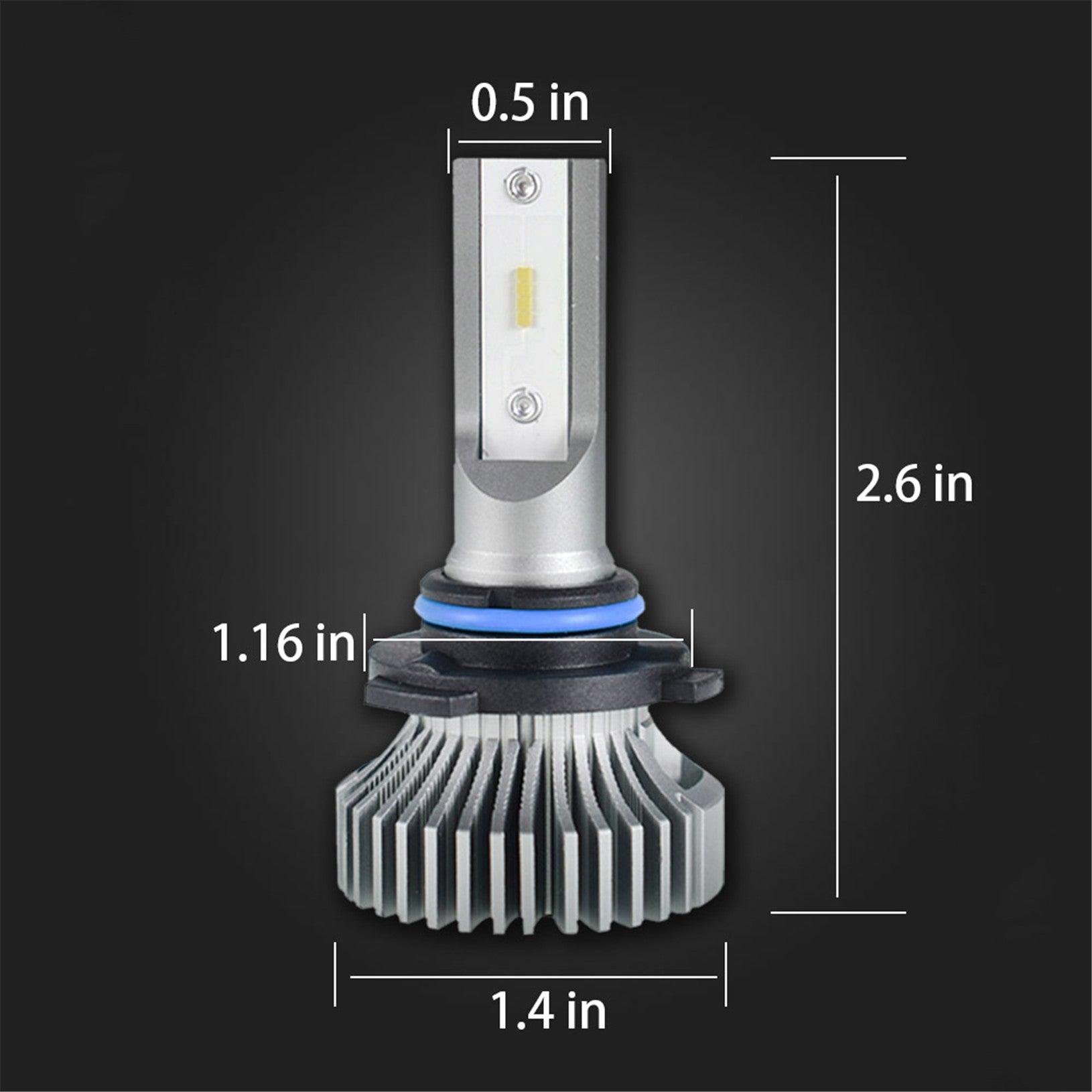 TOPPARTZ H10 LED Fog Light Bulbs 6000K 2000LM 20W Fog Light LED Conversion Kit, Pack of 2