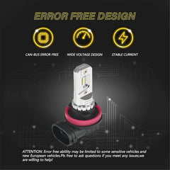 TOPPARTZ H11/H8/H9/H16 2 PCS LED Fog Light Bulbs 80W High Power 6000K White 2000LM Replacement for LED Fog Light ,Daytime Running Lights DRL