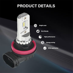 TOPPARTZ H11/H8/H9/H16 2 PCS LED Fog Light Bulbs 80W High Power 6000K White 2000LM Replacement for LED Fog Light ,Daytime Running Lights DRL