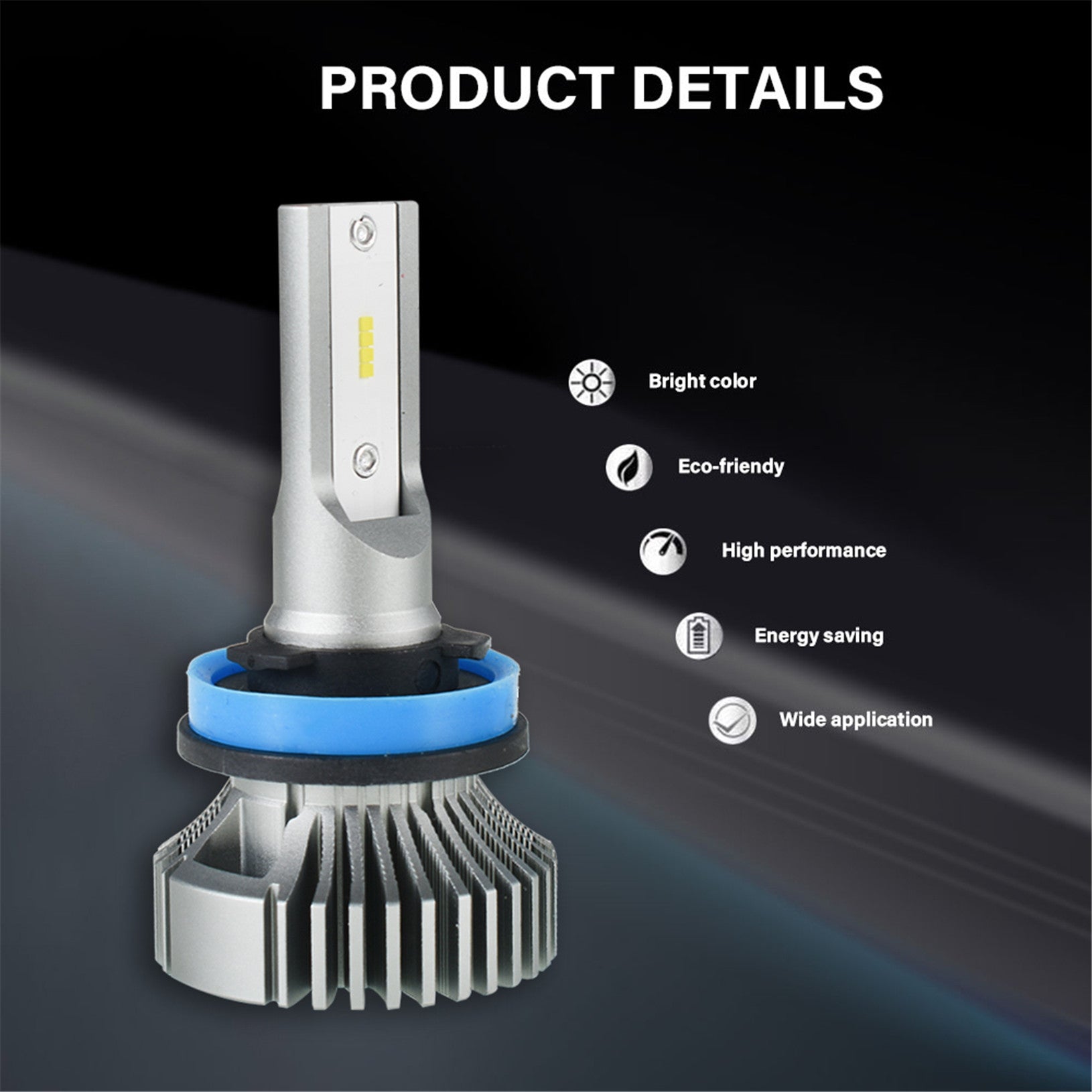 TOPPARTZ H11 LED Fog Light Bulbs 6000K 3000LM 20W Fog Light LED Conversion Kit, Pack of 2