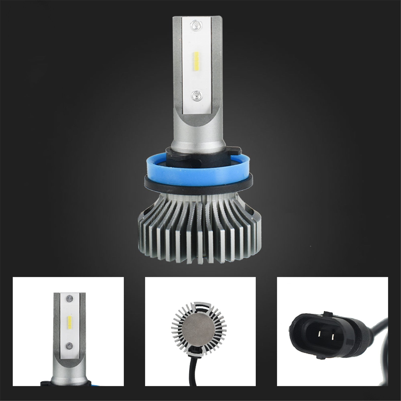 TOPPARTZ H11 LED Fog Light Bulbs 6000K 3000LM 20W Fog Light LED Conversion Kit, Pack of 2