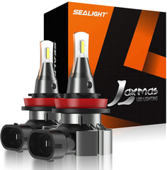 TOPPARTZ H11 LED Fog Light Bulbs 6000K 3000LM 30W Bright Fog Light LED Conversion Kit, Pack of 2
