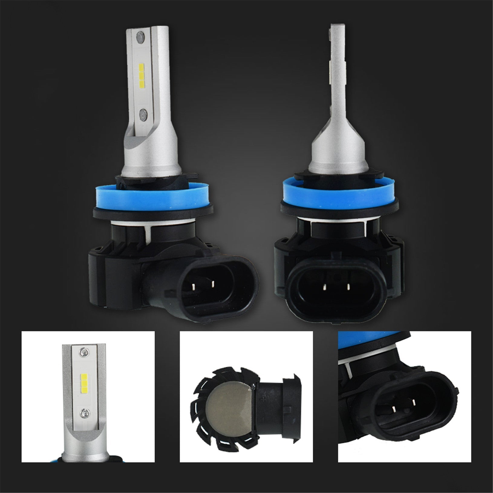 TOPPARTZ H11 LED Fog Light Bulbs 6000K 3000LM 30W Fog Light LED Conversion Kit, Pack of 2