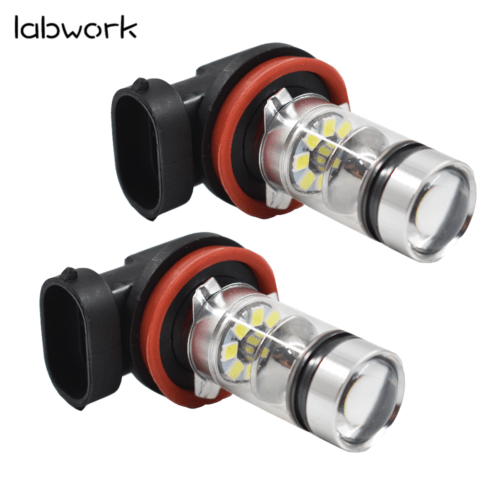 TOPPARTZ H16 H11 6000K White LED Fog Lights Bulbs For 2012-2017 Toyota Tacoma