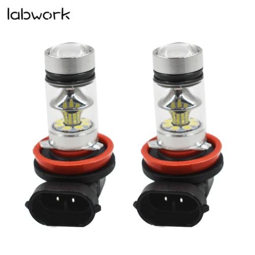TOPPARTZ H16 H11 6000K White LED Fog Lights Bulbs For 2012-2017 Toyota Tacoma