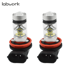 TOPPARTZ H16 H11 6000K White LED Fog Lights Bulbs For 2012-2017 Toyota Tacoma