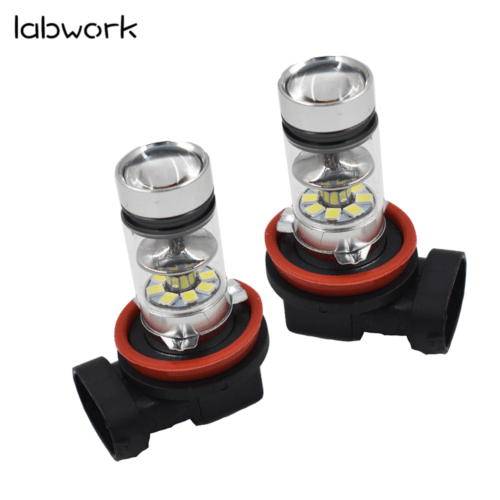 TOPPARTZ H16 H11 6000K White LED Fog Lights Bulbs For 2012-2017 Toyota Tacoma