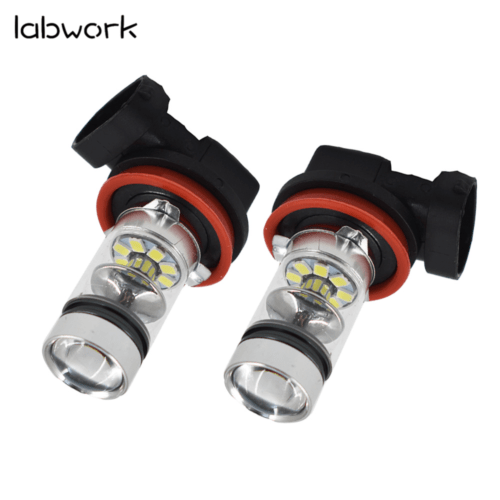 TOPPARTZ H16 H11 6000K White LED Fog Lights Bulbs For 2012-2017 Toyota Tacoma
