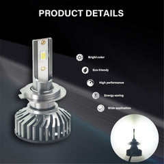 TOPPARTZ H7 LED Fog Light Bulbs 6500K 8000LM 55W Bright Fog Light LED Conversion Kit, Pack of 2