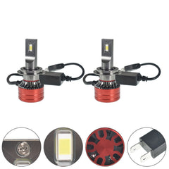 TOPPARTZ H7 LED Fog Light Bulbs 6500K 9000LM 56W Bright Fog Light LED Conversion Kit, Pack of 2