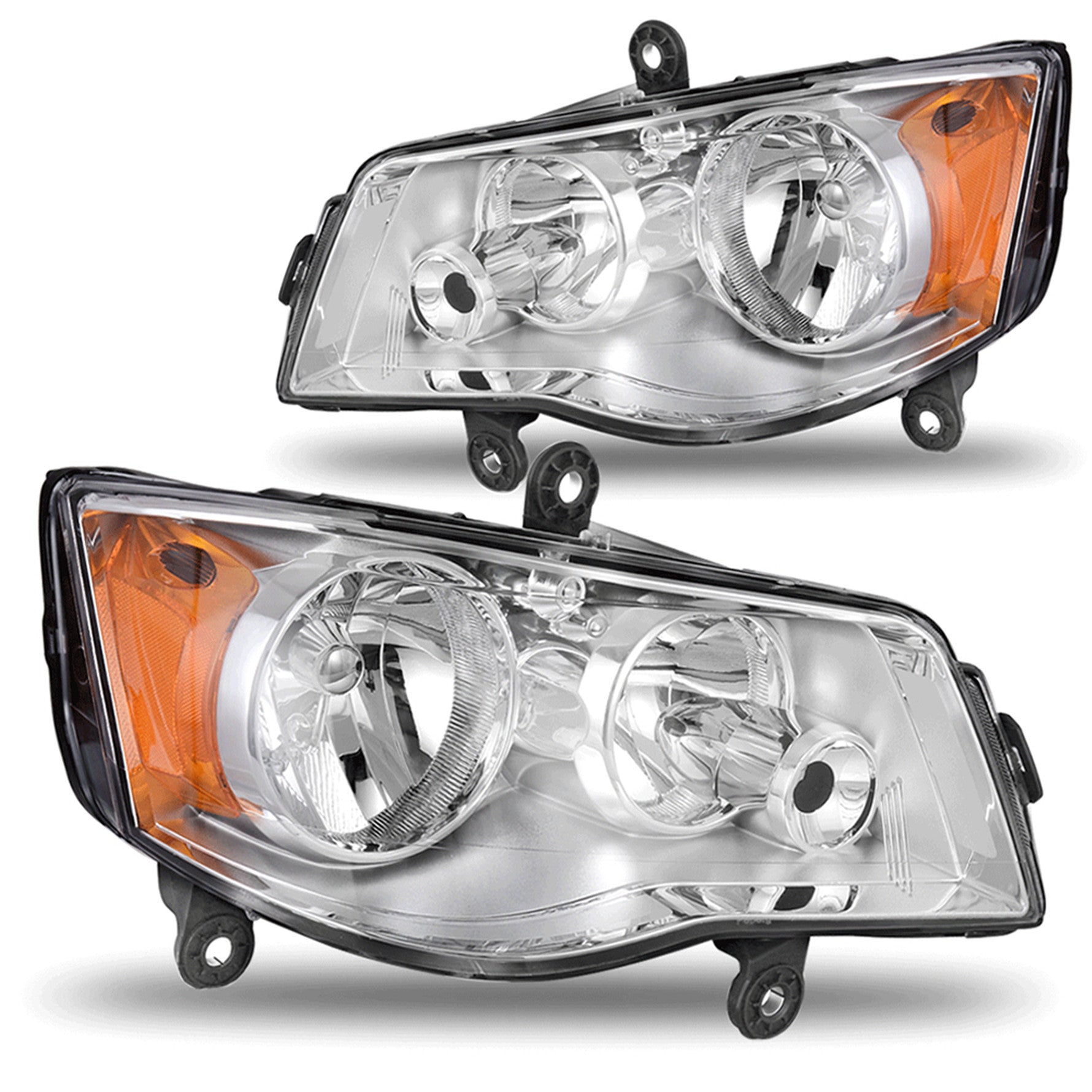 TOPPARTZ Headlights For 2011-19 Dodge Grand Caravan 08-16 Chrysler Town & Country