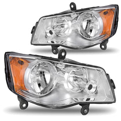 TOPPARTZ Headlights For 2011-19 Dodge Grand Caravan 08-16 Chrysler Town & Country
