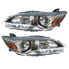 TOPPARTZ Headlights For 2015-17 Toyota Camry Left+Right Projector Clear
