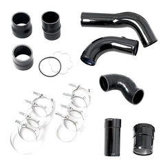 TOPPARTZ Hot&Cold Side Intercooler Pipe Boot Kit For 2013 2014-16 Ford 6.7L Black