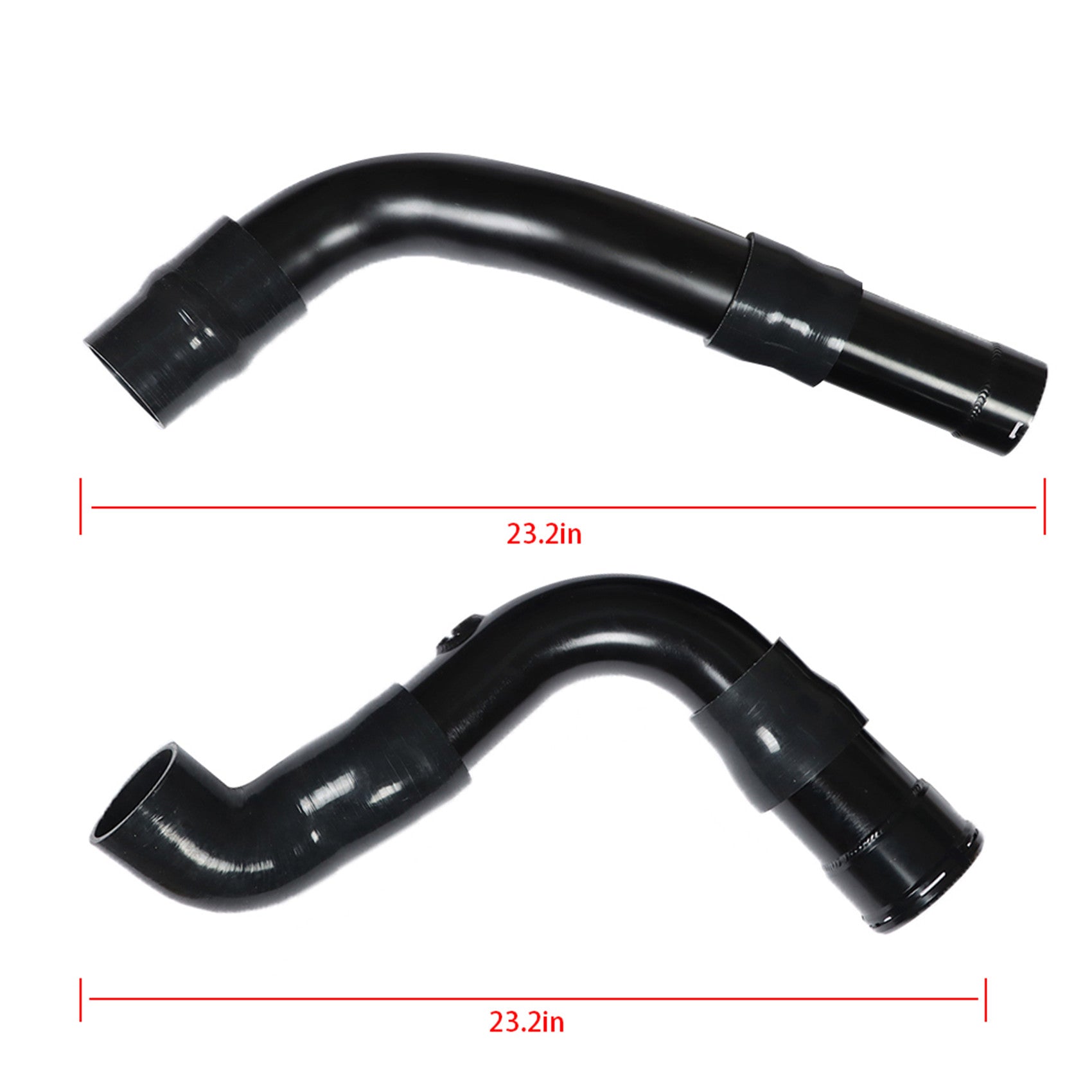 TOPPARTZ Hot&Cold Side Intercooler Pipe Boot Kit For 2013 2014-16 Ford 6.7L Black