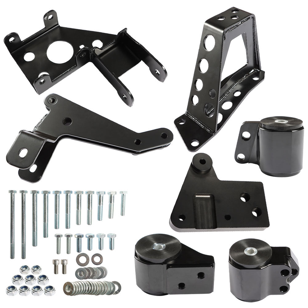 TOPPARTZ K-Series Engine Mounts Black Fit For Civic 92-95 EG K20 K24 K-Series DC2 EG6 DC
