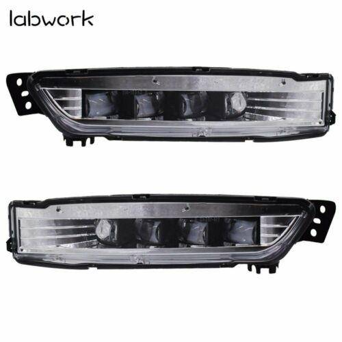TOPPARTZ LED Bumper Fog Lights Lamps Bezel Kit For 18-19 Honda Accord Sedan