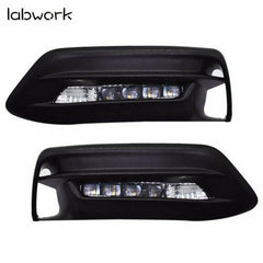TOPPARTZ LED Bumper Fog Lights Lamps Bezel Kit For 18-19 Honda Accord Sedan