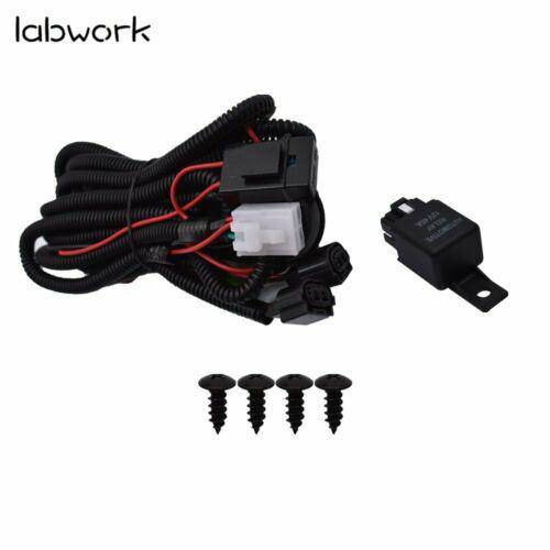 TOPPARTZ LED Bumper Fog Lights Lamps Bezel Kit For 18-19 Honda Accord Sedan