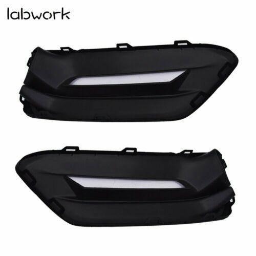 TOPPARTZ LED Bumper Fog Lights Lamps Bezel Kit For 18-19 Honda Accord Sedan