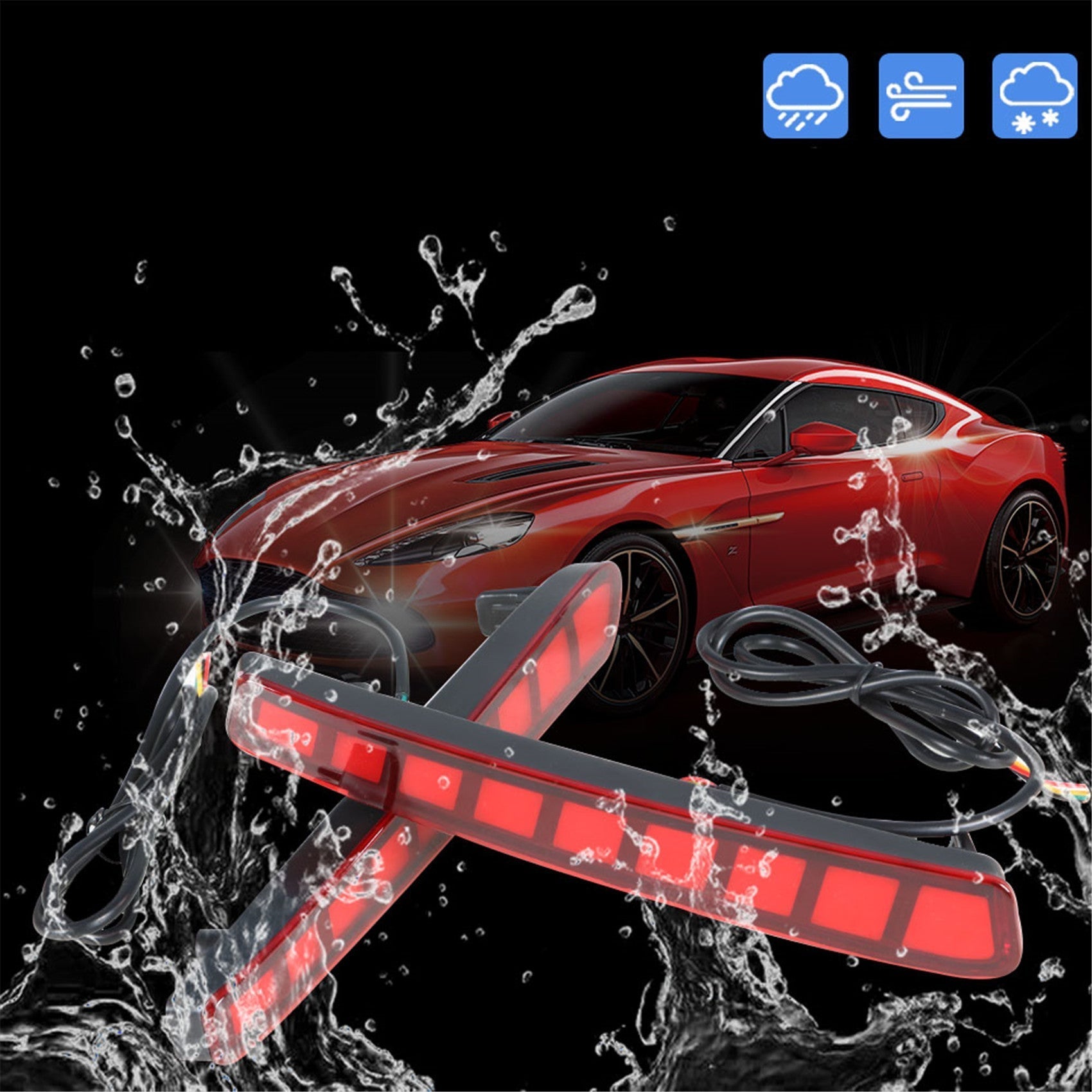 TOPPARTZ LED Bumper Light For Toyota Corolla 2020-21 Brake Turn Signal Tail Lamp