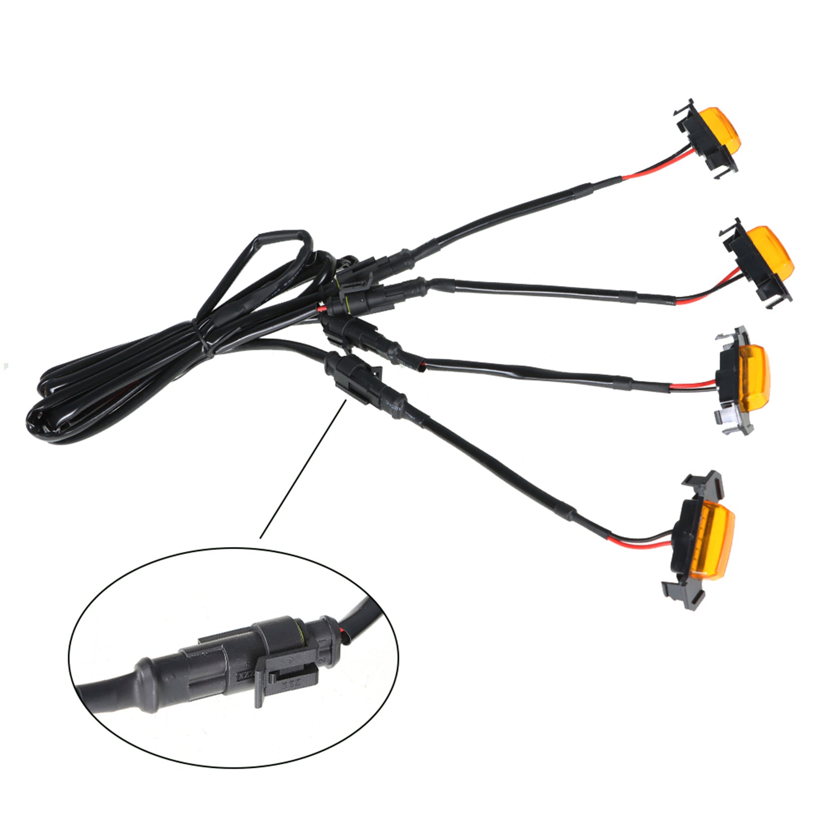 TOPPARTZ  LED Lights For 16-21 Toyota Tacoma TRD Raptor Style Amber Lens Grill 4X