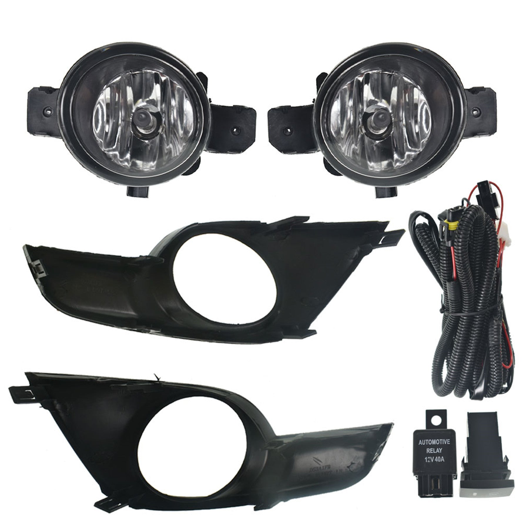 TOPPARTZ Left&Right Fog Lights Lamps w/Switch+Harness Kit For 2013-2015 Nissan Altima