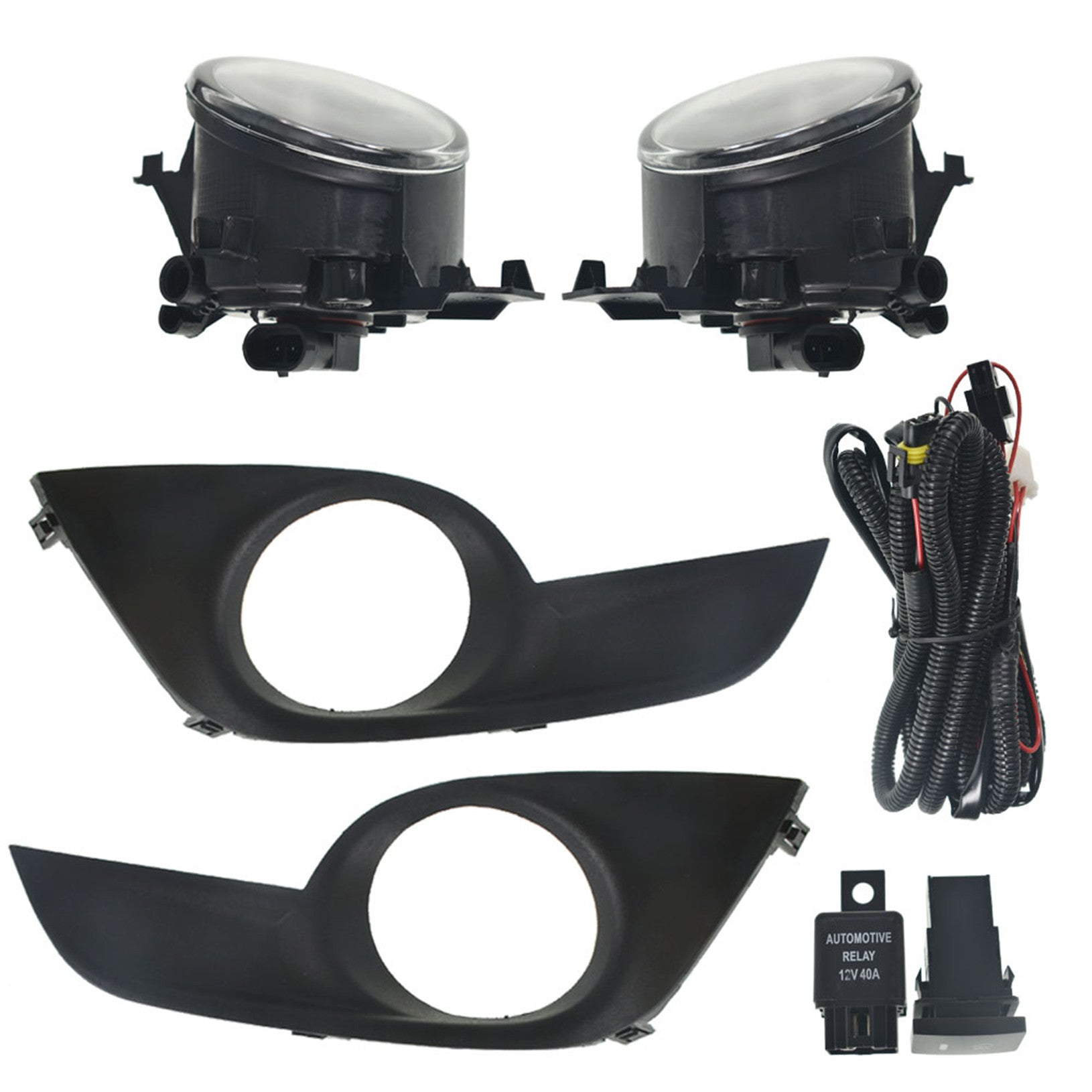 TOPPARTZ Left&Right Fog Lights Lamps w/Switch+Harness Kit For 2013-2015 Nissan Altima