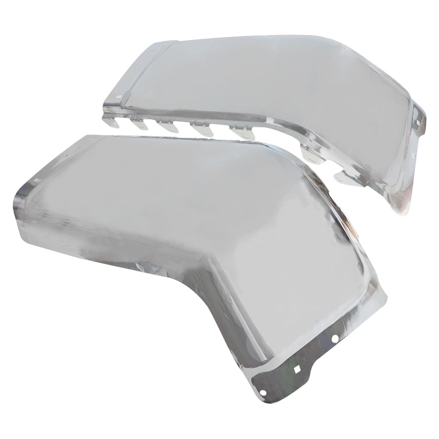 TOPPARTZ Left&Right Rear Bumper End Caps Set For 2007-2013 Silverado Sierra