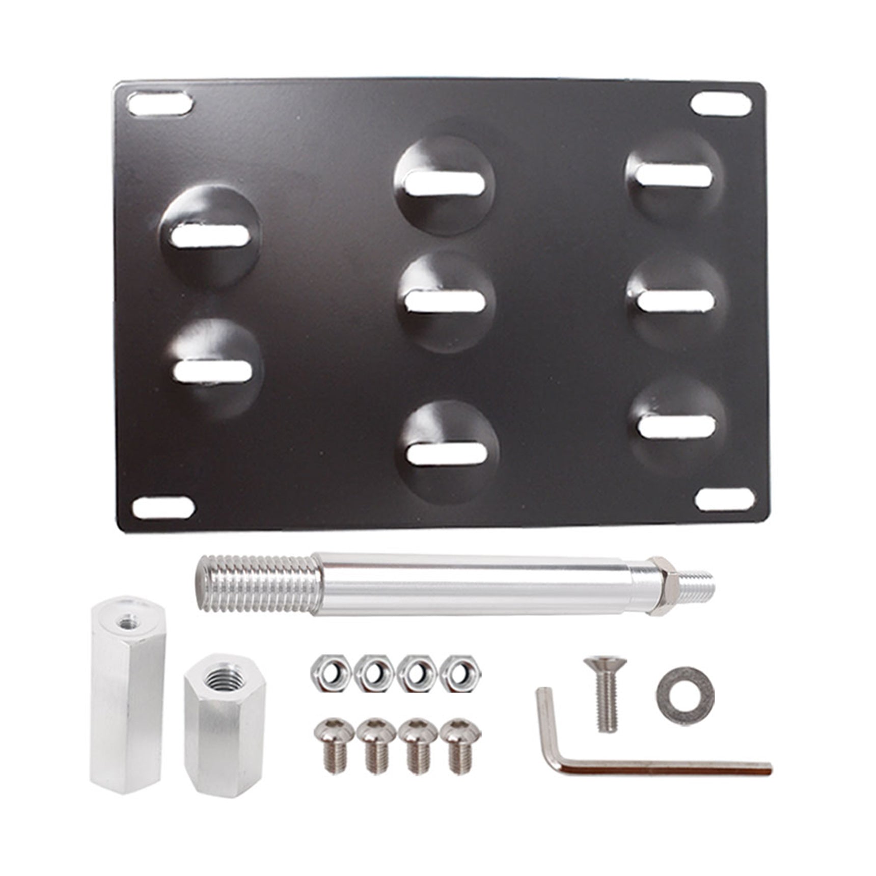 TOPPARTZ License Plate Bracket Mount Bumper Tow Hook For 2016-18 Chevrolet Camaro
