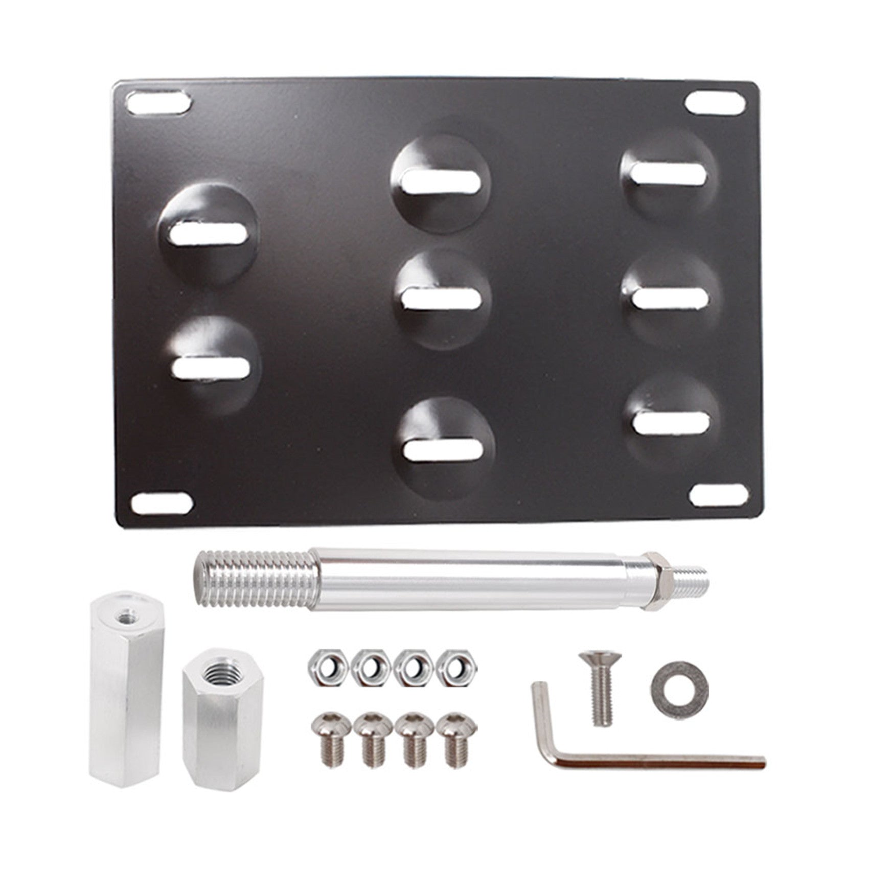 TOPPARTZ License Plate Bracket Mount Bumper Tow Hook For 2016-18 Chevrolet Camaro