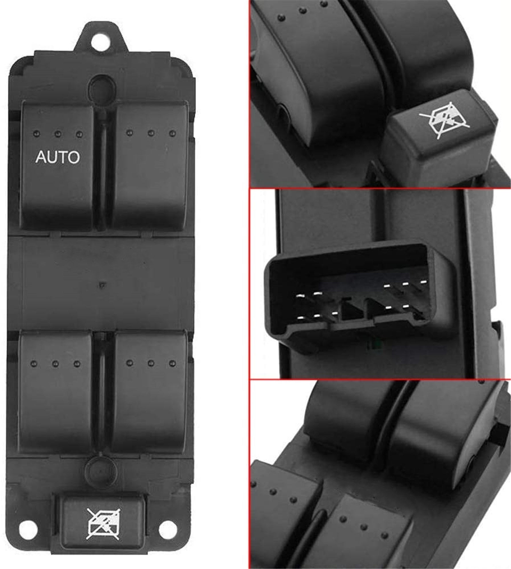 TOPPARTZ Master Power Window Switch Left Side For 2004-2009 Mazda3 BN8F-66-350A