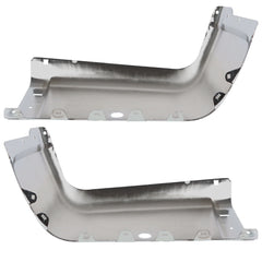 TOPPARTZ Pair Chrome Rear Bumper End Caps For 07-12 13 Chevy Silverado 1500 Sensor Holes