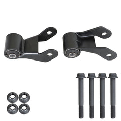 TOPPARTZ Pair Of Leaf Spring Rearward Shackle Bracket Kit For 09-13 Chevy GMC