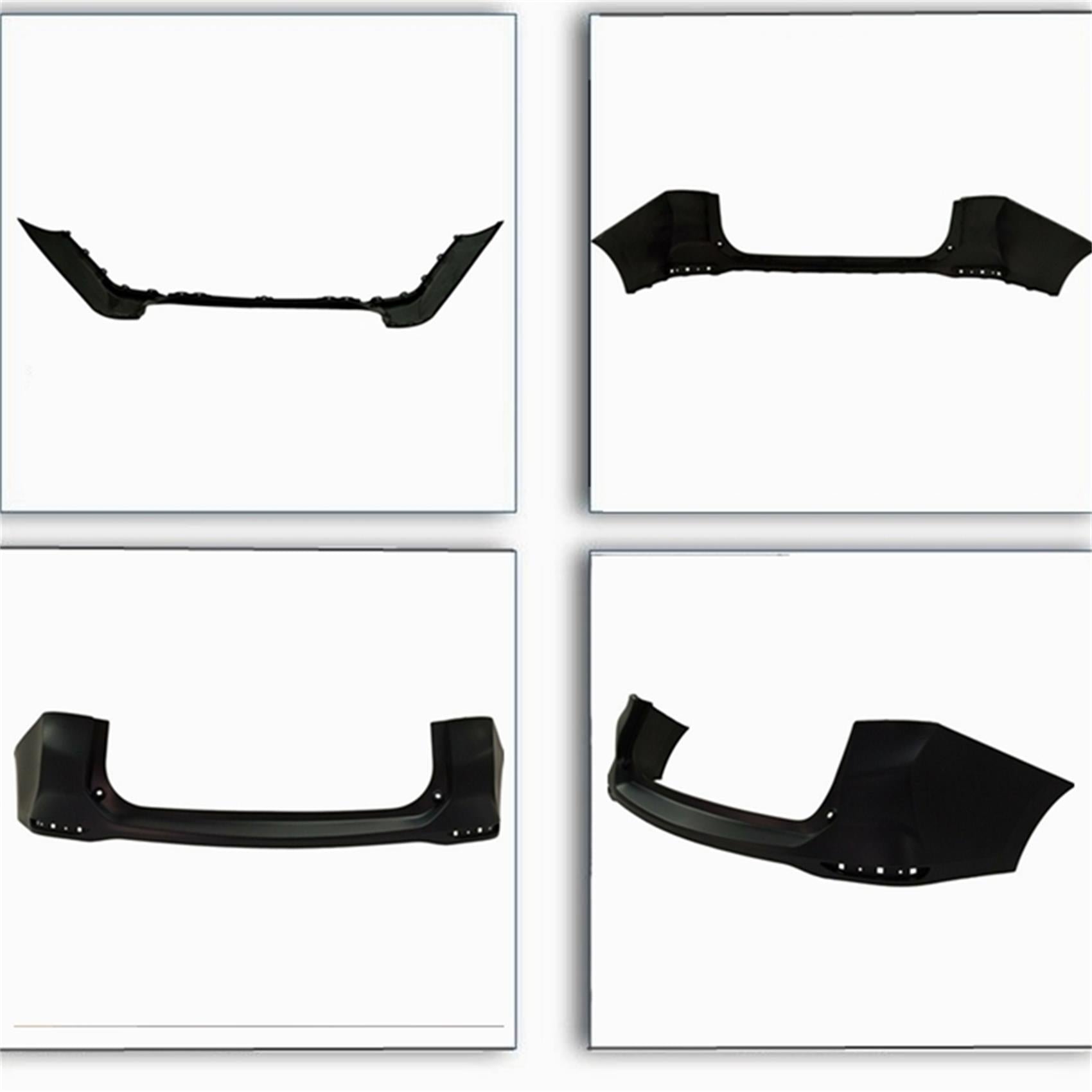 TOPPARTZ Rear Bumper Cover Assembly Upper and Lower Replacement for Chevy Equinox L LS LT with Parking Assist Sensor Holes 2018-2019