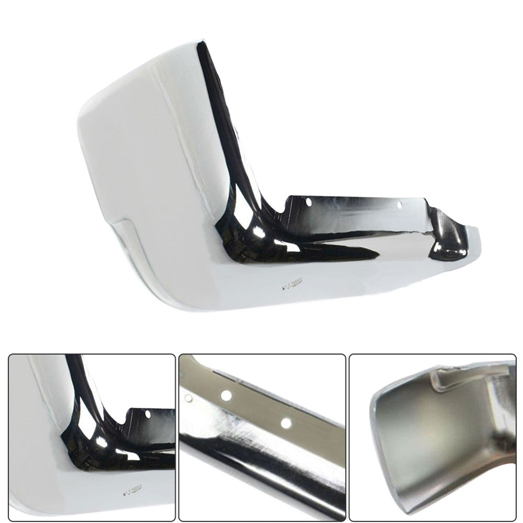 TOPPARTZ Rear Bumper End Right Face Bar with Parking Sensor Assist Holes Replacement for Ford F150 Chrome 2009-2014 FO1102372 10 11 12 13