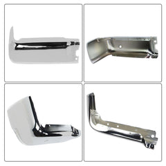 TOPPARTZ Rear Bumper End Right Face Bar with Parking Sensor Assist Holes Replacement for Ford F150 Chrome 2009-2014 FO1102372 10 11 12 13