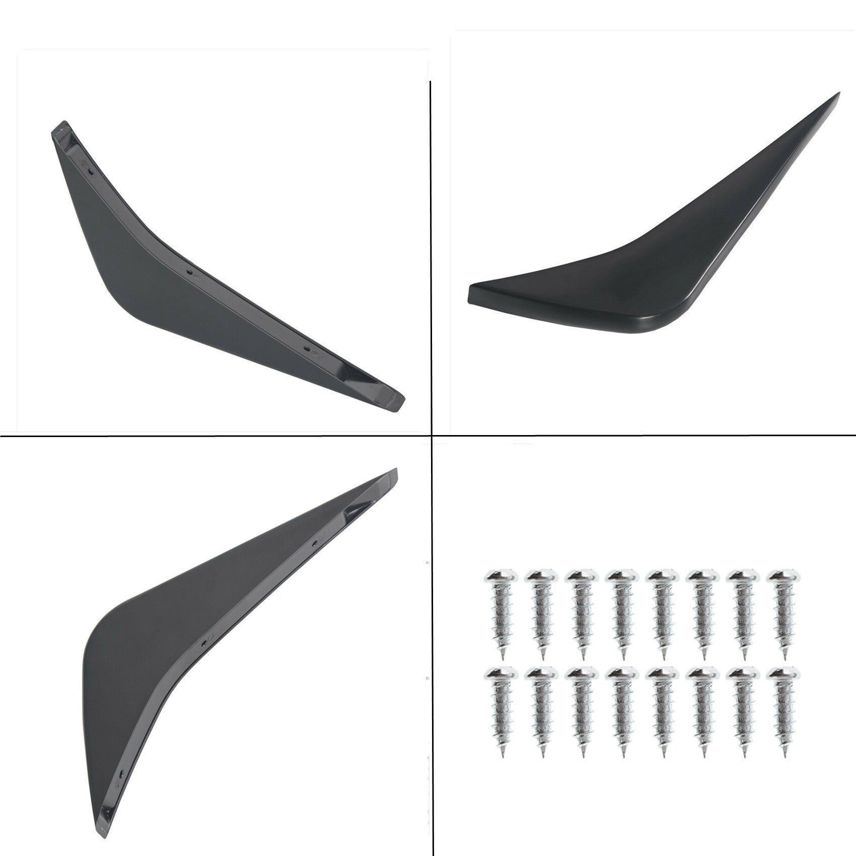 TOPPARTZ Rear Bumper Lower Air Diffuser Fin For 2014-2019 Chevrolet Corvette C7