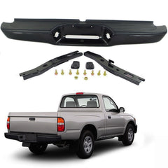 TOPPARTZ Rear Steel Bumper Assembly Kit for Toyota Tacoma Truck 1995-2004 Black TO1102214 95-04 2283598201