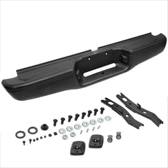 TOPPARTZ Rear Steel Bumper Assembly Kit for Toyota Tacoma Truck 1995-2004 Black TO1102214 95-04 2283598201