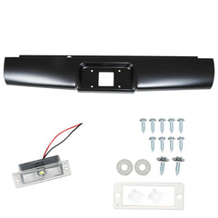 TOPPARTZ Rear Steel Bumper Roll Pan Replacement for Chevy Colorado 2004-2012 Primed 05 06 07 08 09 10 11