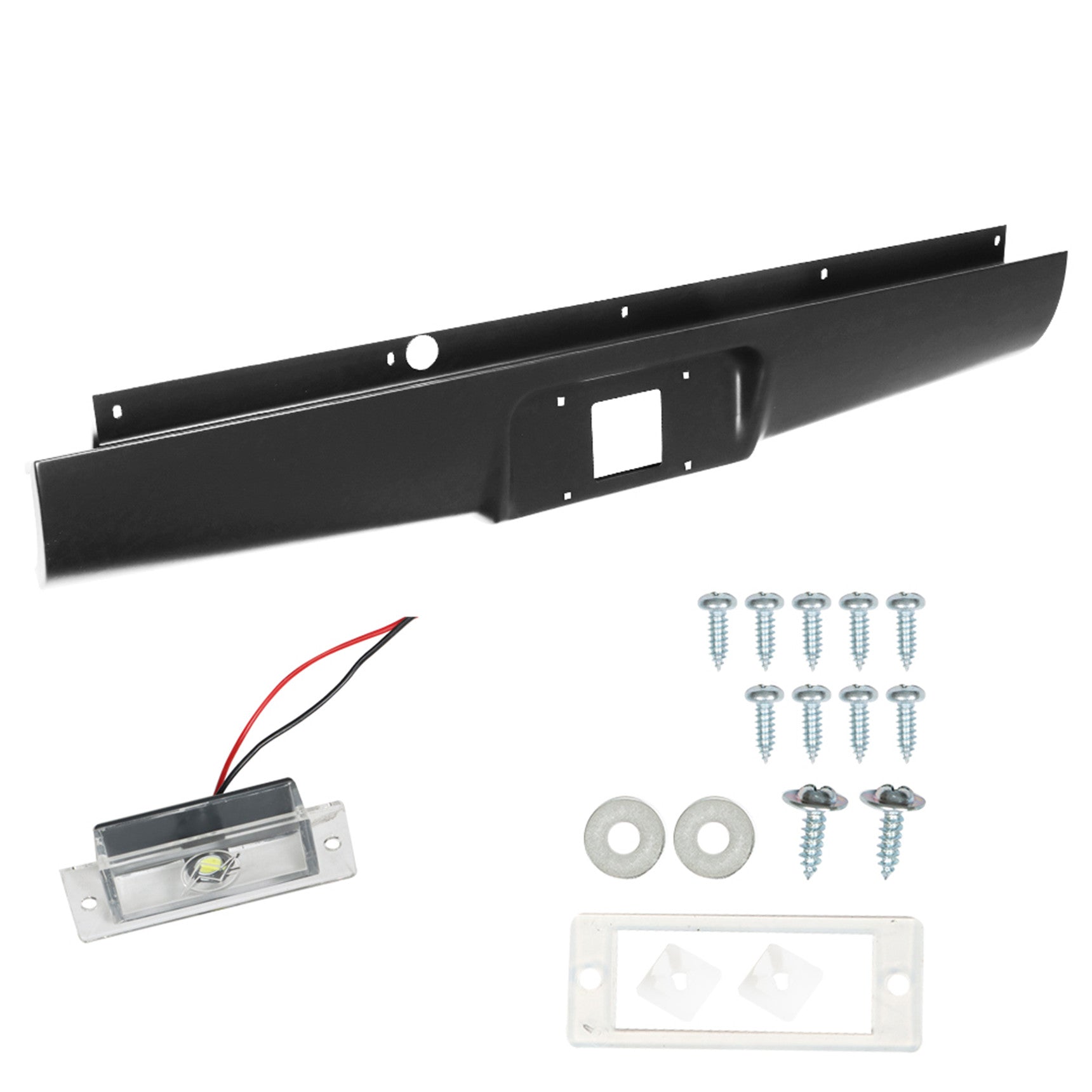 TOPPARTZ Rear Steel Bumper Roll Pan Replacement for Chevy Colorado 2004-2012 Primed 05 06 07 08 09 10 11