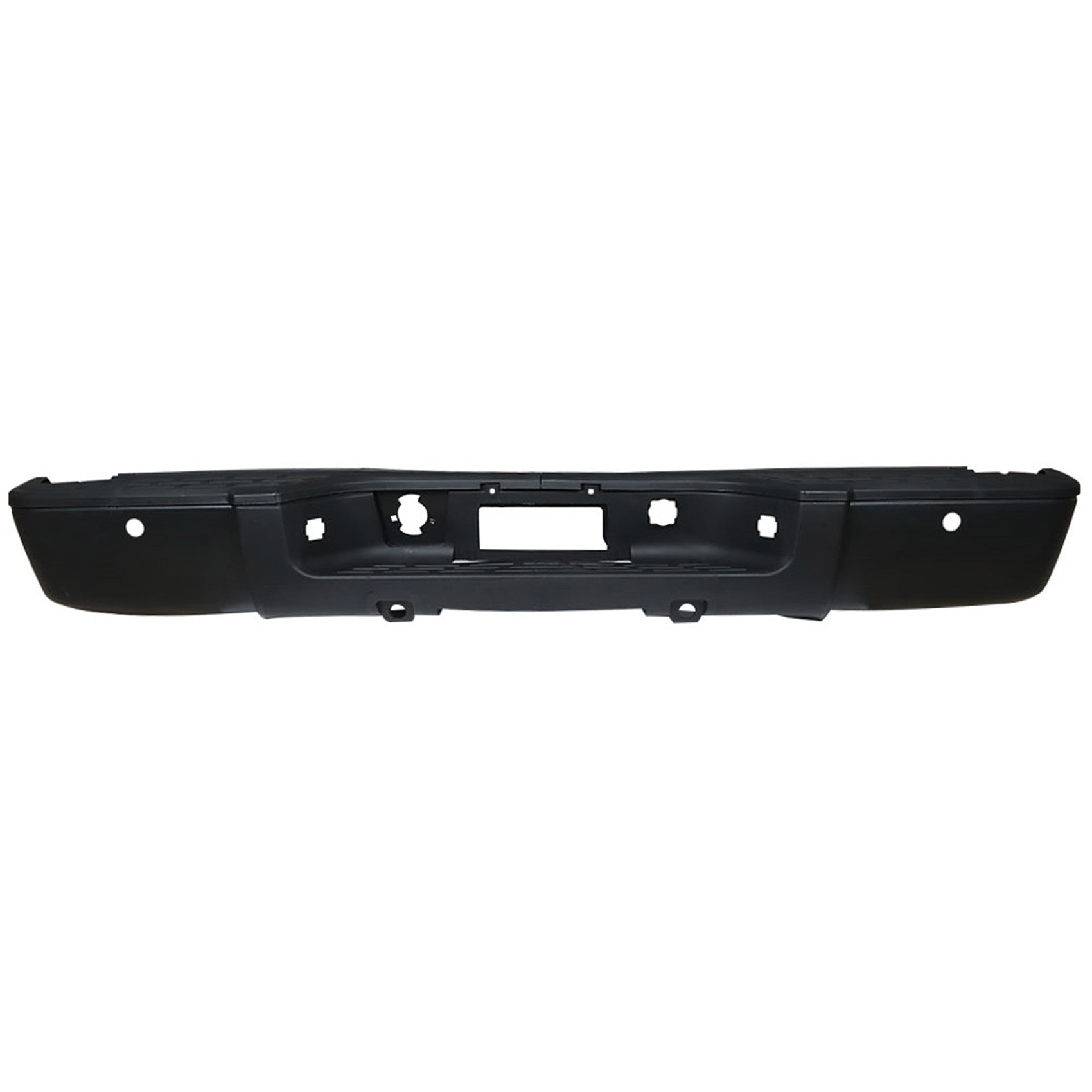 TOPPARTZ Rear Step Bumper Black Replacement for Chevrolet Silverado 1500 2007 2008 2009 2010 2011 2012 2013 with Parking Aid Sensor Holes GM1103149