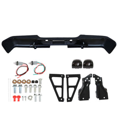 TOPPARTZ Rear Step Bumper Black Replacement for Chevrolet Silverado 1500 2007 2008 2009 2010 2011 2012 2013 without Parking Aid Sensor Holes GM1103159