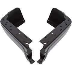 TOPPARTZ Rear Step Bumper Face Bar End Caps Black Powder Coated Pickup Driver Passenger Side Replacement for 2009-2014 Ford F150 Styleside