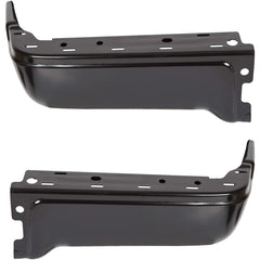 TOPPARTZ Rear Step Bumper Face Bar End Caps Black Powder Coated Pickup Driver Passenger Side Replacement for 2009-2014 Ford F150 Styleside